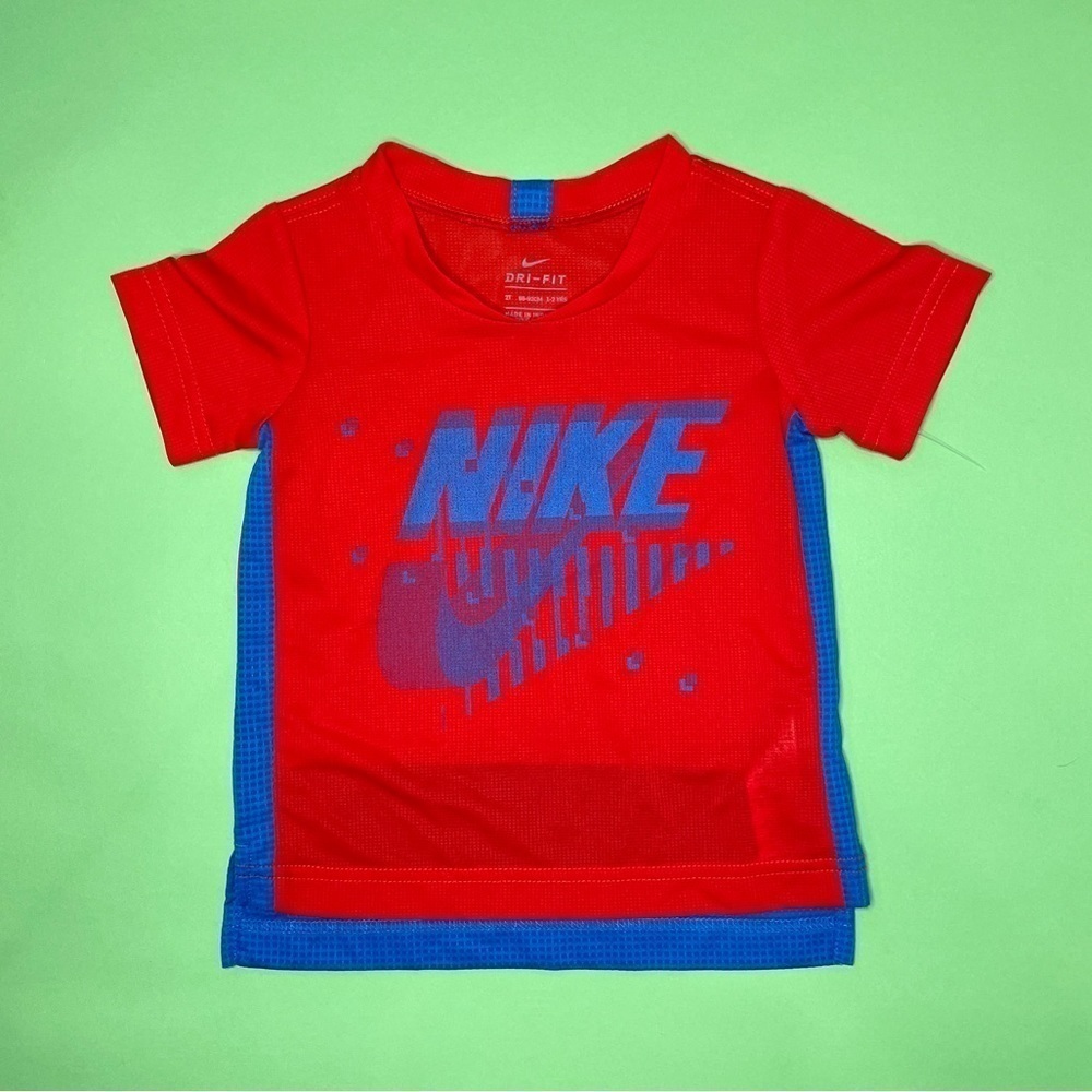 Nike Red and Blue 2T Short Sleeve T-Shirt